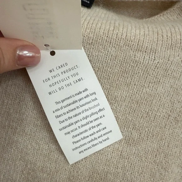 Karen Kane Cream Knit Sweater - Picture 3 of 5